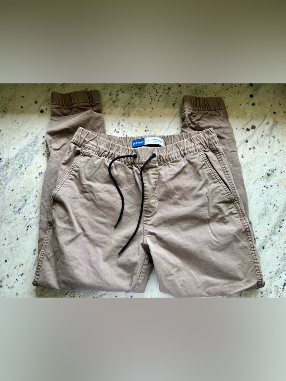 Old Navy Men's Khaki Drawstring Casual Jogger Pants